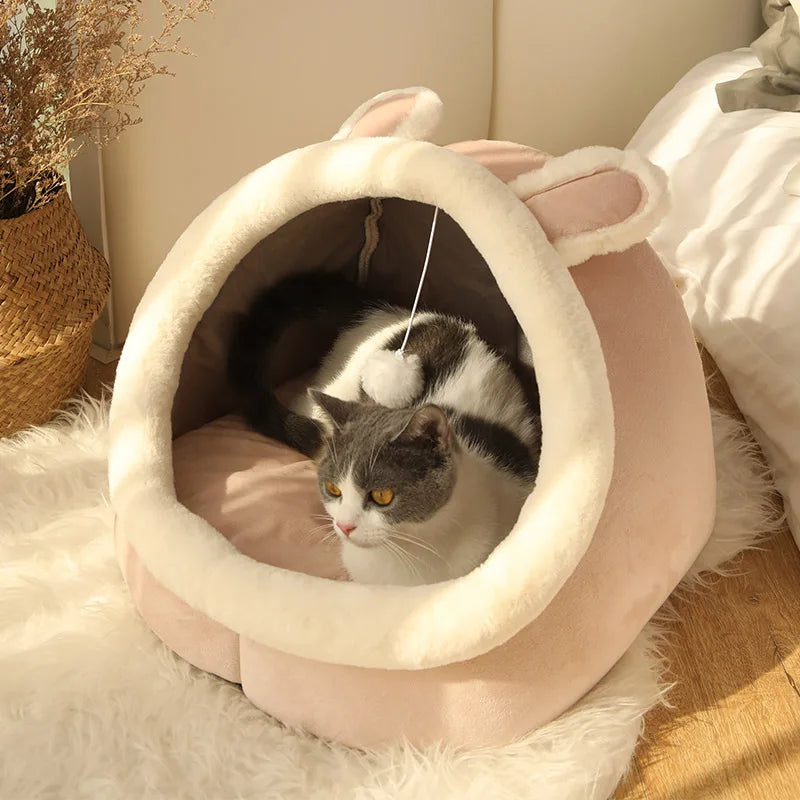 A Purr-fect Little Cave for Sweet Dreams!