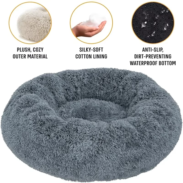 Donut-Shaped Bed Perfect For Taking With Your Pet Anywhere!